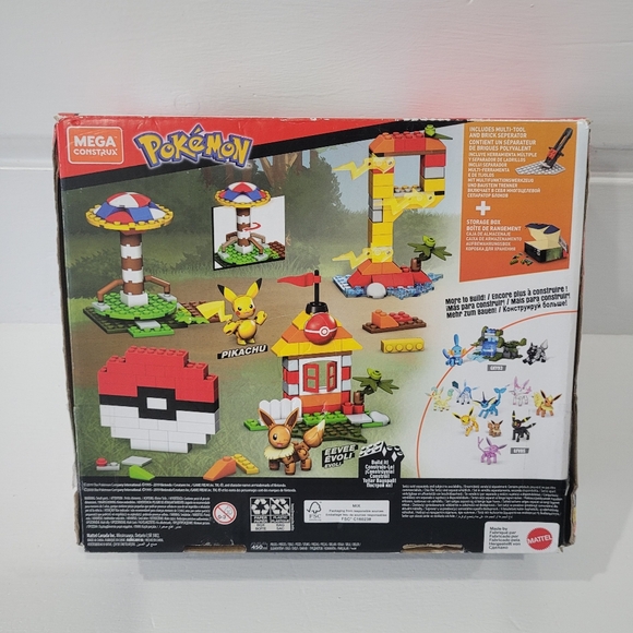 Mega Construx Pokemon Building Box 450 PCS GMD35 (Pikachu Eevee) - Picture 10 of 13